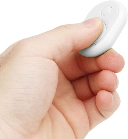 Bluetooth Remote Control Page Turner, for TikTok for App Camera Remote Shutter Selfie Button, Fingertip Video Controller for Cell Phone (White) in Saudi Arabia