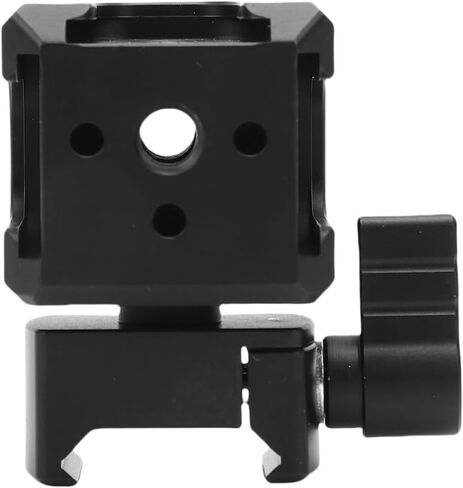 Yunseity Triple Cold Shoe Extender, Camera Mount with 3 Cold Shoe Mounts, 1/4 Thread, Aluminum Alloy Construction, 4 Screw Holes, 78g, for LED Lights, Microphones, Filmmaking in Saudi Arabia