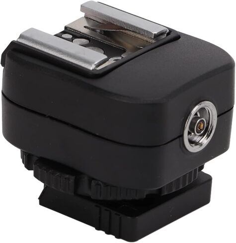 TF 334 Hot Shoe Adapter with PC Sync Port, Flash Hot Shoe Adapter for A73, Flash Adapter for A7 Series, Compact Plastic Adapter for A7 A9 A6400 A6500 Cameras in Saudi Arabia