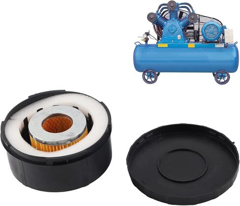 Air Compressor Filter Noise Reducer Compressor 3/4 25mm Plastic Shell Round Muffler Intake Dia 80mm in Saudi Arabia