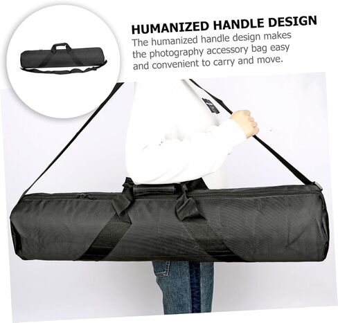 NUOBESTY Oxford Cloth Tripod Carrying Case Bag Photography Accessories Storage Pouch with Handle for Tripods Light Stands Boom Stands Monopods Umbrellas Heavy Duty Protective Gear Bag Black in Saudi Arabia