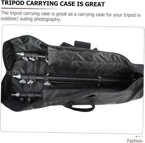 NUOBESTY Oxford Cloth Tripod Carrying Case Bag Photography Accessories Storage Pouch with Handle for Tripods Light Stands Boom Stands Monopods Umbrellas Heavy Duty Protective Gear Bag Black in Saudi Arabia