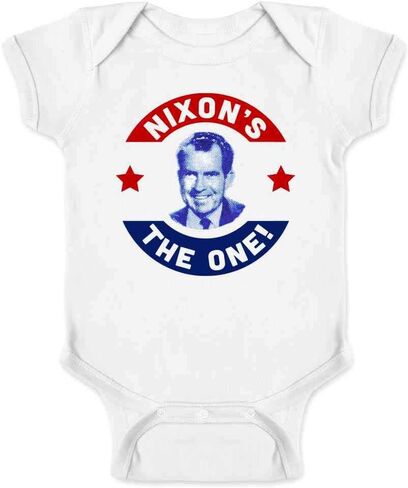 Pop Threads Richard Nixons The One Vintage President Campaign Infant Baby Boy Girl Bodysuit in Saudi Arabia