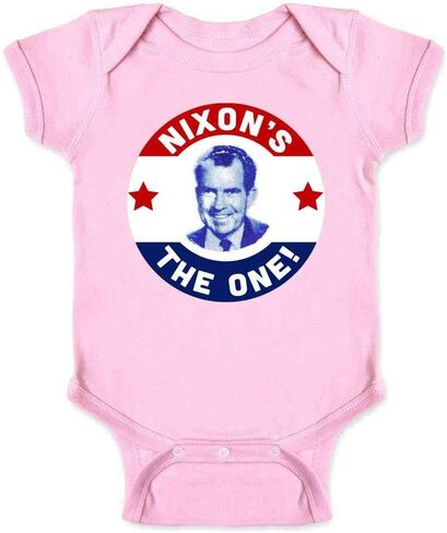 Pop Threads Richard Nixons The One Vintage President Campaign Infant Baby Boy Girl Bodysuit in Saudi Arabia