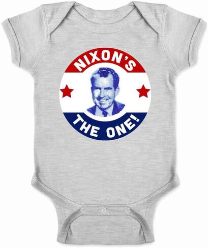 Pop Threads Richard Nixons The One Vintage President Campaign Infant Baby Boy Girl Bodysuit in Saudi Arabia