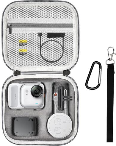 حقيبة حمل لملحقات Insta 360 GO Ultra، حافظة واقية للتخزين، غطاء صلب لكاميرا Insta360 GO Ultra Vlogging Action Camera (أسود) in Saudi Arabia