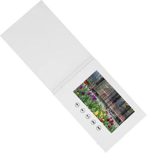 CHICIRIS Fashionable Video Greeting Card with 720P Playback for Promotional Gifts, PlasticMetal A5 Size (4.3 Inch 500mAh Li Ion Battery) in Saudi Arabia