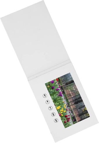 CHICIRIS Fashionable Video Greeting Card with 720P Playback for Promotional Gifts, PlasticMetal A5 Size (4.3 Inch 500mAh Li Ion Battery) in Saudi Arabia
