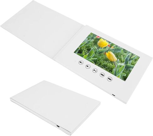 CHICIRIS Fashionable Video Greeting Card with 720P Playback for Promotional Gifts, PlasticMetal A5 Size (4.3 Inch 500mAh Li Ion Battery) in Saudi Arabia
