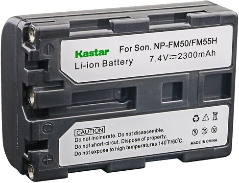 Kastar 2-Pack NP-FM50 / NP-FM55H Battery 7.4V 2300mAh Replacement for Sony DCR-TRV116, DCR-TRV140, DCR-TRV145, DCR-TRV147, DCR-TRV230, DCR-TRV239, DCR-TRV240, DCR-TRV245, DCR-TRV250, DCR-TRV255 Camera in Saudi Arabia