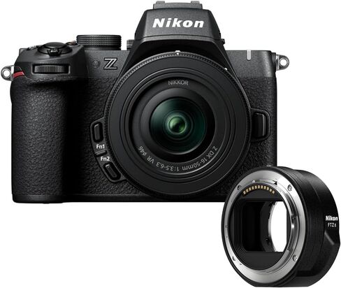 Nikon Z50 II 20.9 MP DX-Format Lightweight and Compact Mirrorless Camera with 16-50mm Lens Bundle with Nikon FTZ II Mount Adapter (2 Items) (Renewed) in Saudi Arabia