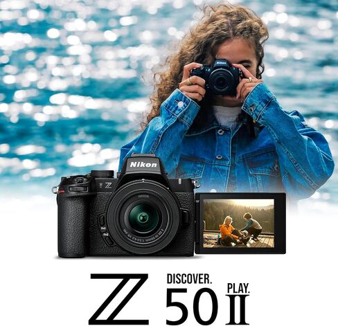 Nikon Z50 II 20.9 MP DX-Format Lightweight and Compact Mirrorless Camera with 16-50mm Lens Bundle with Nikon FTZ II Mount Adapter (2 Items) (Renewed) in Saudi Arabia