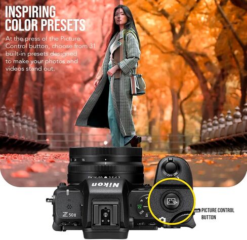 Nikon Z50 II 20.9 MP DX-Format Lightweight and Compact Mirrorless Camera with 16-50mm Lens Bundle with Nikon FTZ II Mount Adapter (2 Items) (Renewed) in Saudi Arabia