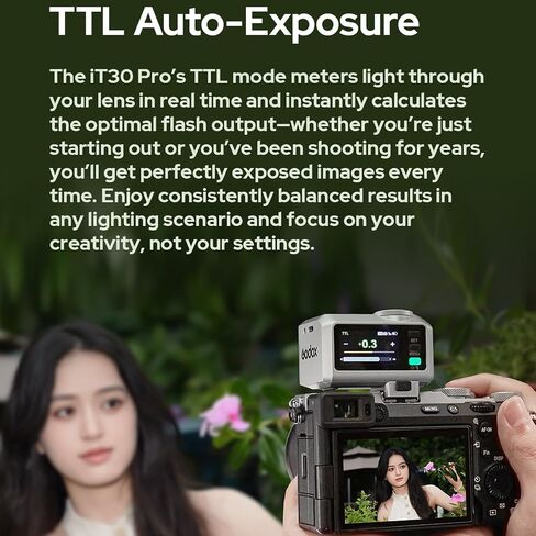 فلاش كاميرا Godox iT30 Pro N iT30Pro-N لكاميرا نيكون فلاش Speedlite Speedlight Light، 2.4G TTL1/8000 HSS، 560 لقطة طاقة كاملة، GN15، وقت إعادة التدوير 1.5 ثانية، بطارية ليثيوم أيون 7.4 فولت/900 مللي أمبير في الساعة، مع حذاء ساخن قياسي in Saudi Arabia