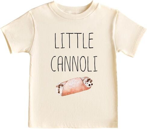 Kids Tshirt Baby Bodysuit Little Cannoli Baby Bodysuit Newborn Outfit Baby Shower Gift in Saudi Arabia
