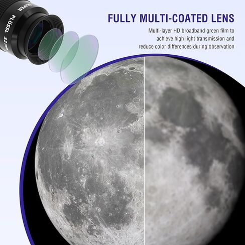 Astromania 1.25" 32mm Super Plossl Telescope Eyepiece - Bundle with - 1.25" UHC (Ultra High Contrast) Filter in Saudi Arabia