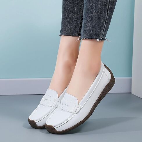 أحذية نسائية مريحة وخفيفة الوزن من Penny Loafers سهلة الارتداء، أحذية كاجوال للعمل والمكتب، أحذية مشي يومية، أحذية القيادة للنساء in Saudi Arabia