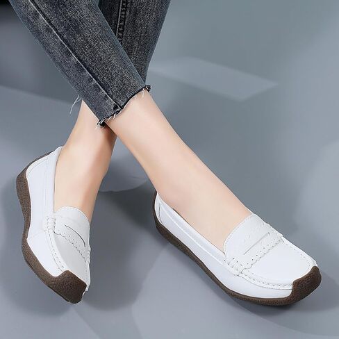 أحذية نسائية مريحة وخفيفة الوزن من Penny Loafers سهلة الارتداء، أحذية كاجوال للعمل والمكتب، أحذية مشي يومية، أحذية القيادة للنساء in Saudi Arabia