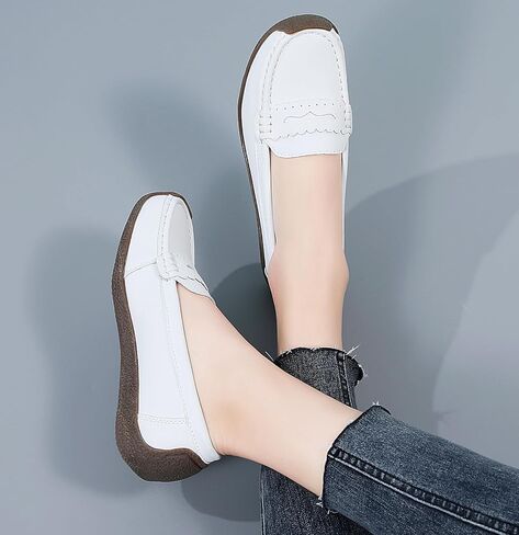 أحذية نسائية مريحة وخفيفة الوزن من Penny Loafers سهلة الارتداء، أحذية كاجوال للعمل والمكتب، أحذية مشي يومية، أحذية القيادة للنساء in Saudi Arabia