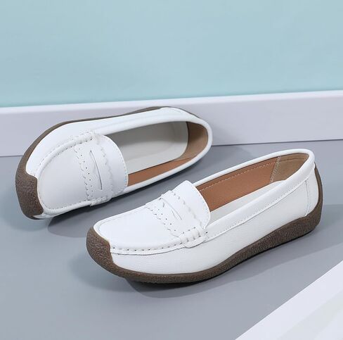 أحذية نسائية مريحة وخفيفة الوزن من Penny Loafers سهلة الارتداء، أحذية كاجوال للعمل والمكتب، أحذية مشي يومية، أحذية القيادة للنساء in Saudi Arabia