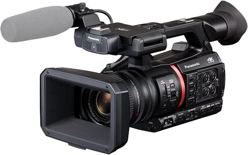Panasonic AG-CX370 UHD 4K Pro Camcorder Bundle + Accessory Kit Including 64GB Extreme Pro Memory, Filters, Case, Video/Photo Editing Software Package & More (24 Items) (Renewed) in Saudi Arabia