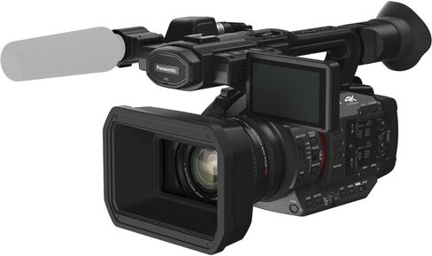 كاميرا فيديو باناسونيك HC-X20 4K المحمولة مع حزمة اتصال غنية + حزمة ملحقات تتضمن ذاكرة Extreme Pro سعة 64 جيجابايت، ومصباح فيديو LED، وميكروفون، وحقيبة والمزيد (25 عنصرًا) (متجددة) in Kuwait