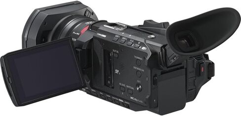 Panasonic HC-X1600 UHD 4K HDMI Camcorder with 24x Zoom Bundle + Accessory Package Including 64GB Extreme Pro Memory, LED Video Light, Microphone, Case & More (18 Items) (Renewed) in Saudi Arabia