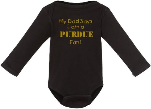 Campus Originals My Dad Says I am a Purdue Fan Bodysuit Romper Outfit in Saudi Arabia