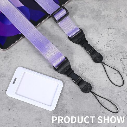 Adjustable Camera Neck Strap - Universal Tablet Shoulder Strap for Binocular, Laptop, Phone - Purple Nylon Lanyard in Saudi Arabia