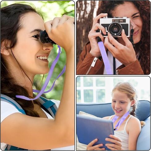 Adjustable Camera Neck Strap - Universal Tablet Shoulder Strap for Binocular, Laptop, Phone - Purple Nylon Lanyard in Saudi Arabia