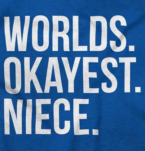Brisco Brands Worlds Okayest Niece Family Love Baby Bodysuit Jumper Girls in Saudi Arabia
