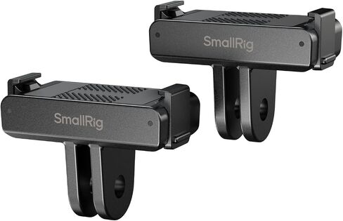 SMALLRIG Quick Release Mount (2pcs) for DJI Osmo 360/ Action 5 Pro / 4/3, Adapter Support with Incorporates 2-Prong Mount for Magic Arm, Selfie Stick, Crab-Shaped Clamp - 5813 in Saudi Arabia