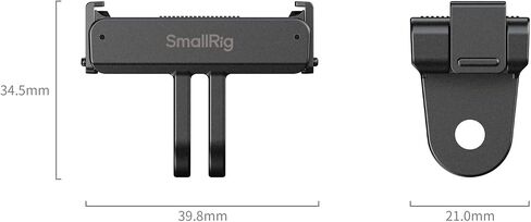 SMALLRIG Quick Release Mount (2pcs) for DJI Osmo 360/ Action 5 Pro / 4/3, Adapter Support with Incorporates 2-Prong Mount for Magic Arm, Selfie Stick, Crab-Shaped Clamp - 5813 in Saudi Arabia