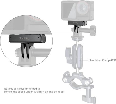 SMALLRIG Quick Release Mount (2pcs) for DJI Osmo 360/ Action 5 Pro / 4/3, Adapter Support with Incorporates 2-Prong Mount for Magic Arm, Selfie Stick, Crab-Shaped Clamp - 5813 in Saudi Arabia