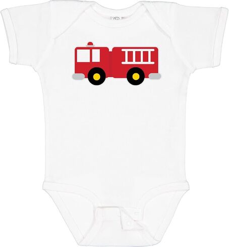 inktastic Fire Truck Childs Fireman Baby Bodysuit in Saudi Arabia