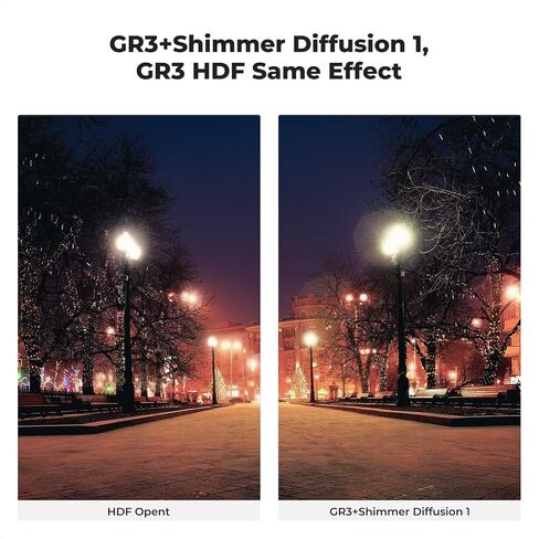 49mm Glimmerglass Shimmer Diffusion 1 Effect Filter + UV Protective Filter for Ricoh GR IIIx + 42-49mm Filter Adapter Ring in Saudi Arabia