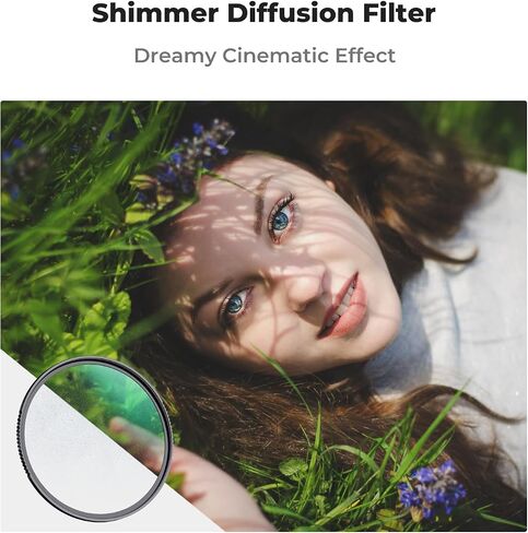 49mm Glimmerglass Shimmer Diffusion 1 Effect Filter + UV Protective Filter for Ricoh GR IIIx + 42-49mm Filter Adapter Ring in Saudi Arabia