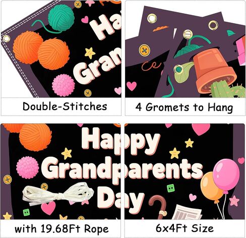 Happy Thanksgiving Banner Backdrop 71x43 Inch Thanksgiving Decorations Maple Leaves Turkey Pumpkin Photo Backdrop Banner Fall Themed Party Decorations with 19.68ft Ribbon in Kuwait