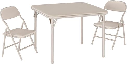 GarveeHome 5-Piece Kids Folding Table and Chairs Set, Toddlers Children's Activity Table and Chairs Set for Dining Room, Daycare, Classrooms in Saudi Arabia