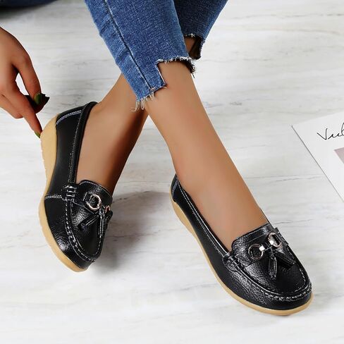 Loafers for Women Business Casual Dress Shoes Comfortable & Lightweight Penny Loafers Slip On Comfort Tassel Work Office Comfort Walking Flats in Saudi Arabia