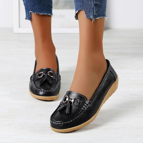 Loafers for Women Business Casual Dress Shoes Comfortable & Lightweight Penny Loafers Slip On Comfort Tassel Work Office Comfort Walking Flats in Saudi Arabia