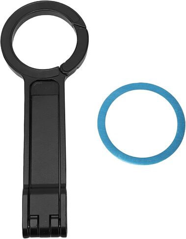 VBESTLIFE Magnetic Phone Tripod Stand, Metal Smartphone Mini Tripod Pocket Cell Phone Stand Strong Magnet Quick Mount Compatible with for iOS 17 16 15 14 13 12 (Black) in Saudi Arabia
