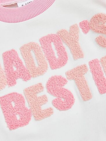 Toddler Baby Girl Clothes Long Sleeve Bow Print Sweatshirt Top And Pants Set Cute Girl Fall Winter Outfits in Kuwait