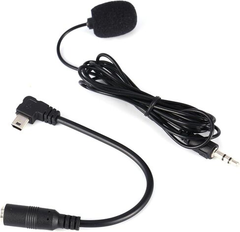 Black 3.5mm External Microphone Clip On Mic + Adapter Cable for GoPro Hero4 3/3+ in Saudi Arabia