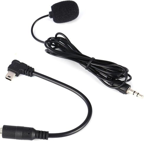 Black 3.5mm External Microphone Clip On Mic + Adapter Cable for GoPro Hero4 3/3+ in Saudi Arabia