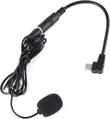 Black 3.5mm External Microphone Clip On Mic + Adapter Cable for GoPro Hero4 3/3+ in Saudi Arabia