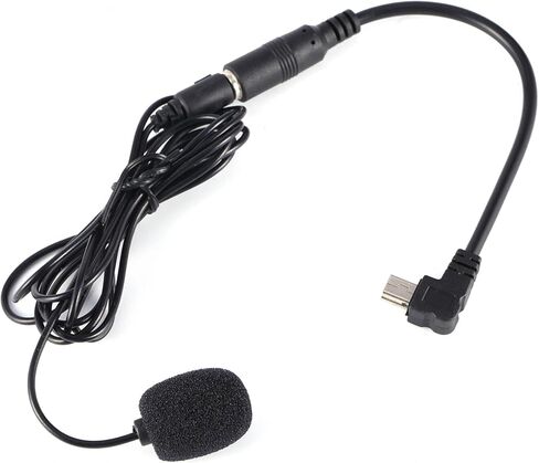 Black 3.5mm External Microphone Clip On Mic + Adapter Cable for GoPro Hero4 3/3+ in Saudi Arabia