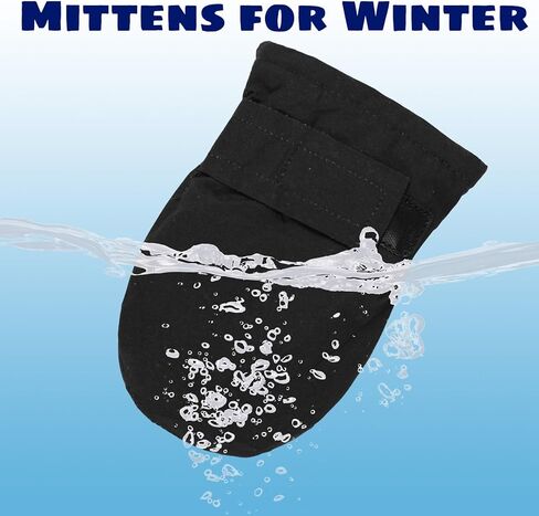 قفازات شتوية للأطفال الصغار قفازات مبطنة بالصوف مقاومة للماء للجنسين سهلة الارتداء قفازات دافئة للثلج في الهواء الطلق صبي فتاة أطفال in Kuwait