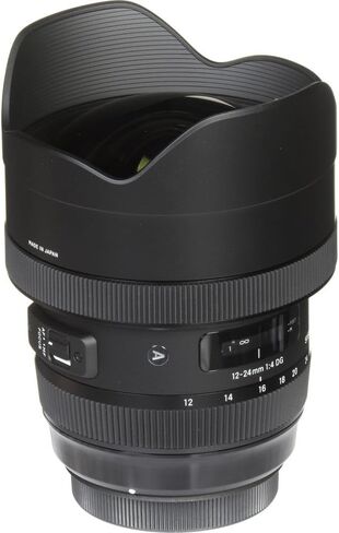Sigma 12-24mm f/4 DG HSM Art Lens for Canon EF (MFR Part # 205954) Bundle. Ideal for Professional Portraits Weddings Indoor/Outdoor Adventure, Wildlife, Travel & Photography use + Accessories in Saudi Arabia