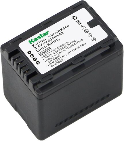 استبدال بطارية Kastar لسيارة VW-VBK360 HC-V10 V100 V100M V500 V500M V700 V700M HDC-HS60 HS80 SD40 SD60 SD80 SD90 SDX1H TM40 TM41 TM55 TM80 TM90 SDR-H100 H101 H85 S50 S70 S71 حقوق السحب الخاصة-T50 T70 T71 T76 in Saudi Arabia